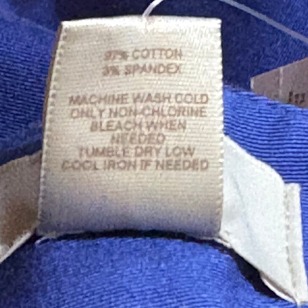 NWT LOFT Original Crop Chino Pants Size 14 Blue - Picture 11 of 11